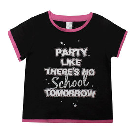 Детска тениска черна Party