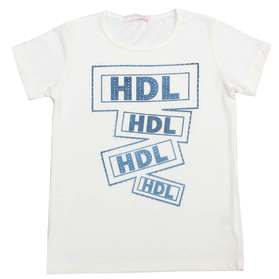 Детска тениска бяла HDL