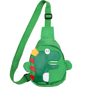 Детска чанта дино зелена