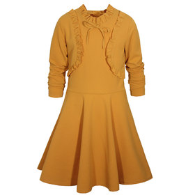 Детска рокля жълта къдри Болеро