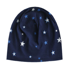 Детска шапка трико тъмносиня Звезди