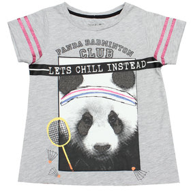 Детска тениска сива мече панда