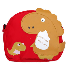 Детска чанта динозавър червена
