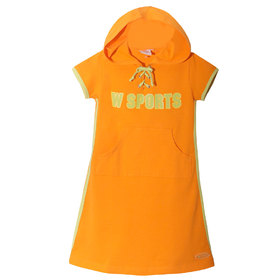 Детска рокля оранжева качулка W