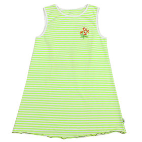 Детска рокля цветя зелено Райе 