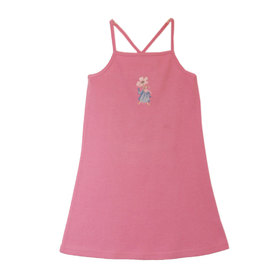 Детска рокля розова тънки презрамки JK