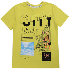 Детска тениска жълта CITY
