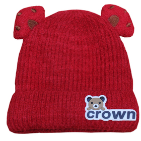 Детска шапка червена Crown