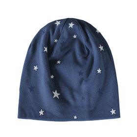 Детска шапка трико синя Звезди