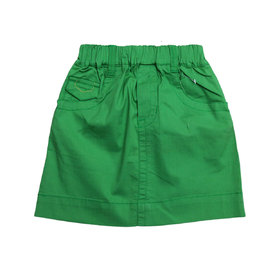 Детска пола зелена джобчета 