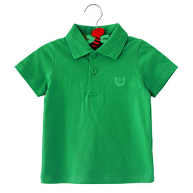Детска тениска зелена яка 4-12г.