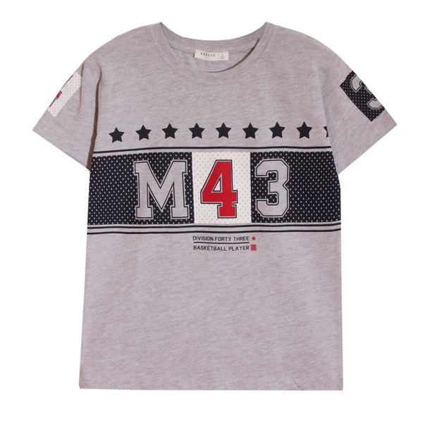 Детска тениска сива М 43